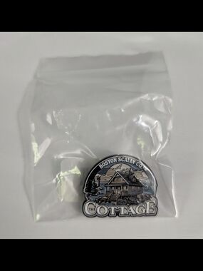 Boston Scally Co. "The Cottage" Collectible Pinback Button Pin